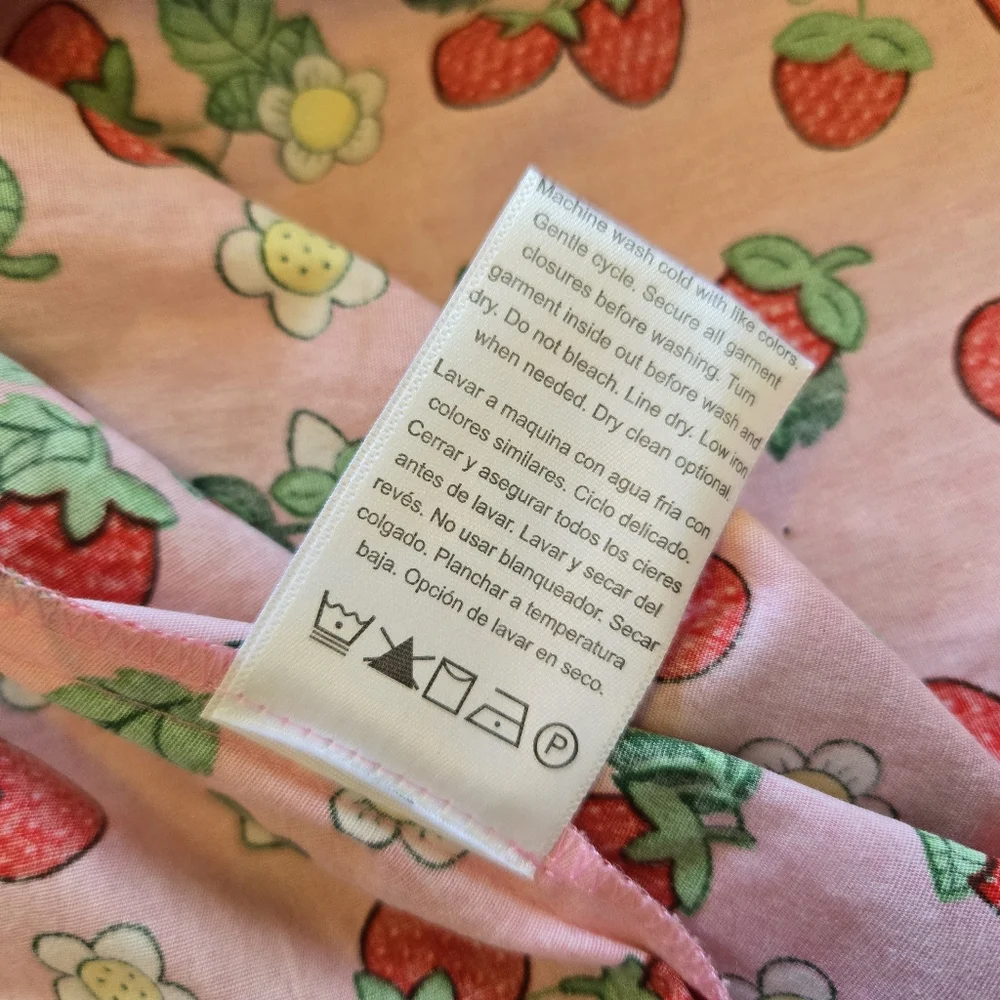 NWT ModCloth What's the Scoop A-Line Strawberry Print Dress with Pockets Size L - Picture 13 of 14